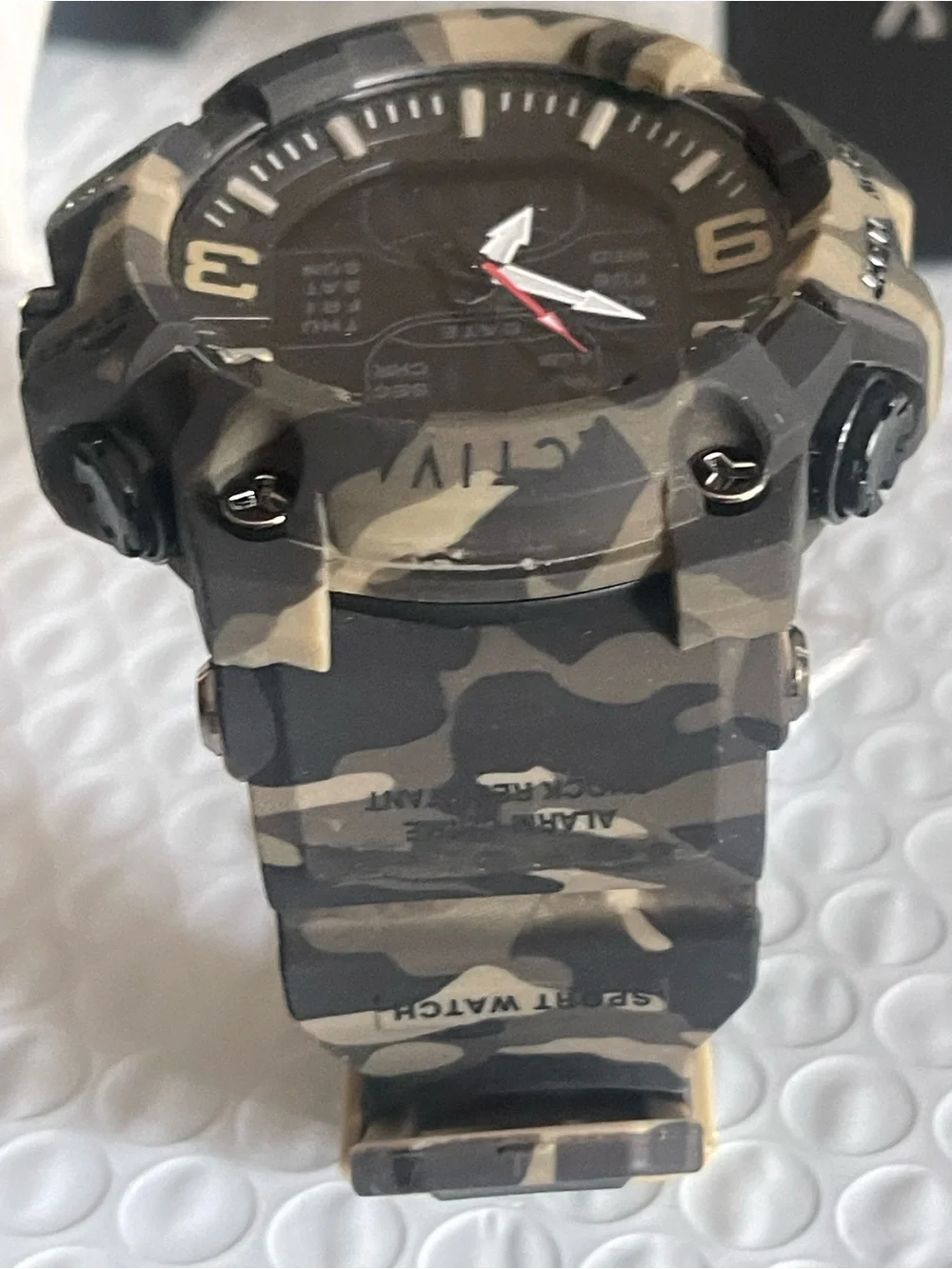 Activa X Invicta Analog Digital Men's Watch - 53mm, Camouflage, Tan (ACW8049MC